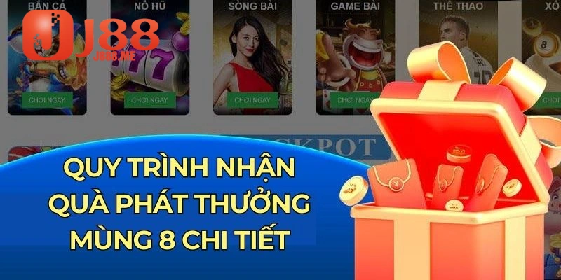 Quy trình nhận quà phát thưởng mùng 8 chi tiết